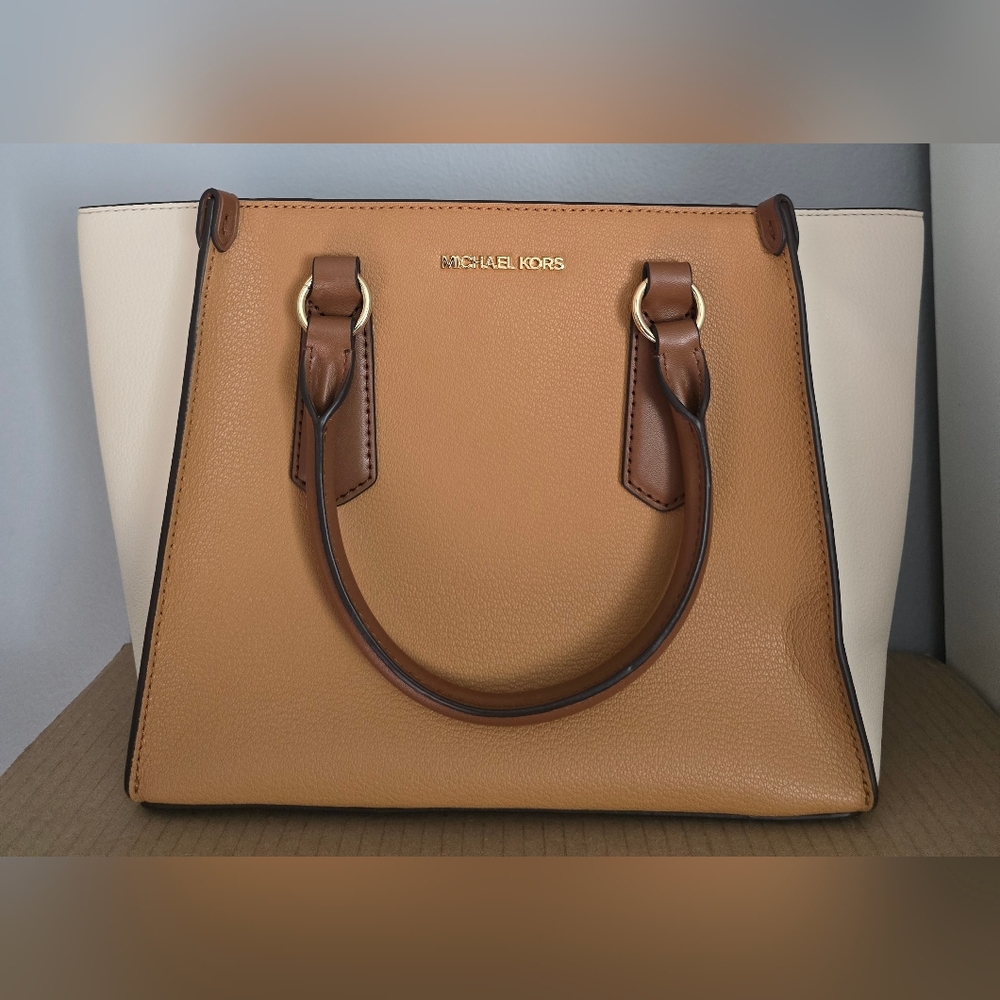 Michael Kors KRIS Leather Crossbody Satchel Bag NEW NWT